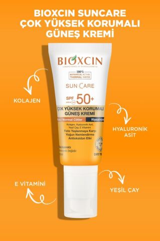 Bioxcin SunCare Kuru ve Normal Ciltler Için Güneş Kremi Spf 50+