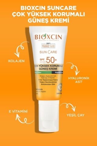 Bioxcin Sun Care Çok Yüksek Korumalı Yağlı Ciltler Için Güneş Kremi Spf 50+ 50ml
