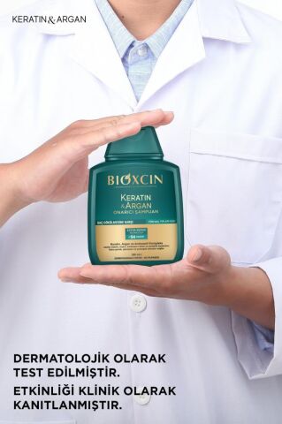 Bioxcin Keratin & Argan Onarıcı Şampuan 300 Ml - Yıpranmış Ve Hasar Görmüş Saçlar