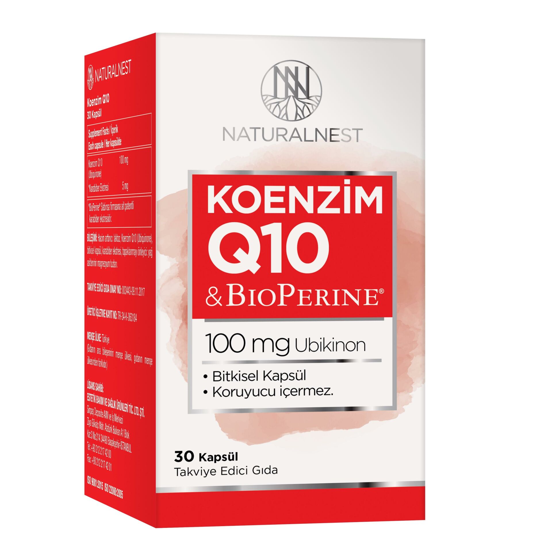 Naturalnest Koenzim Q10 30 Kapsül