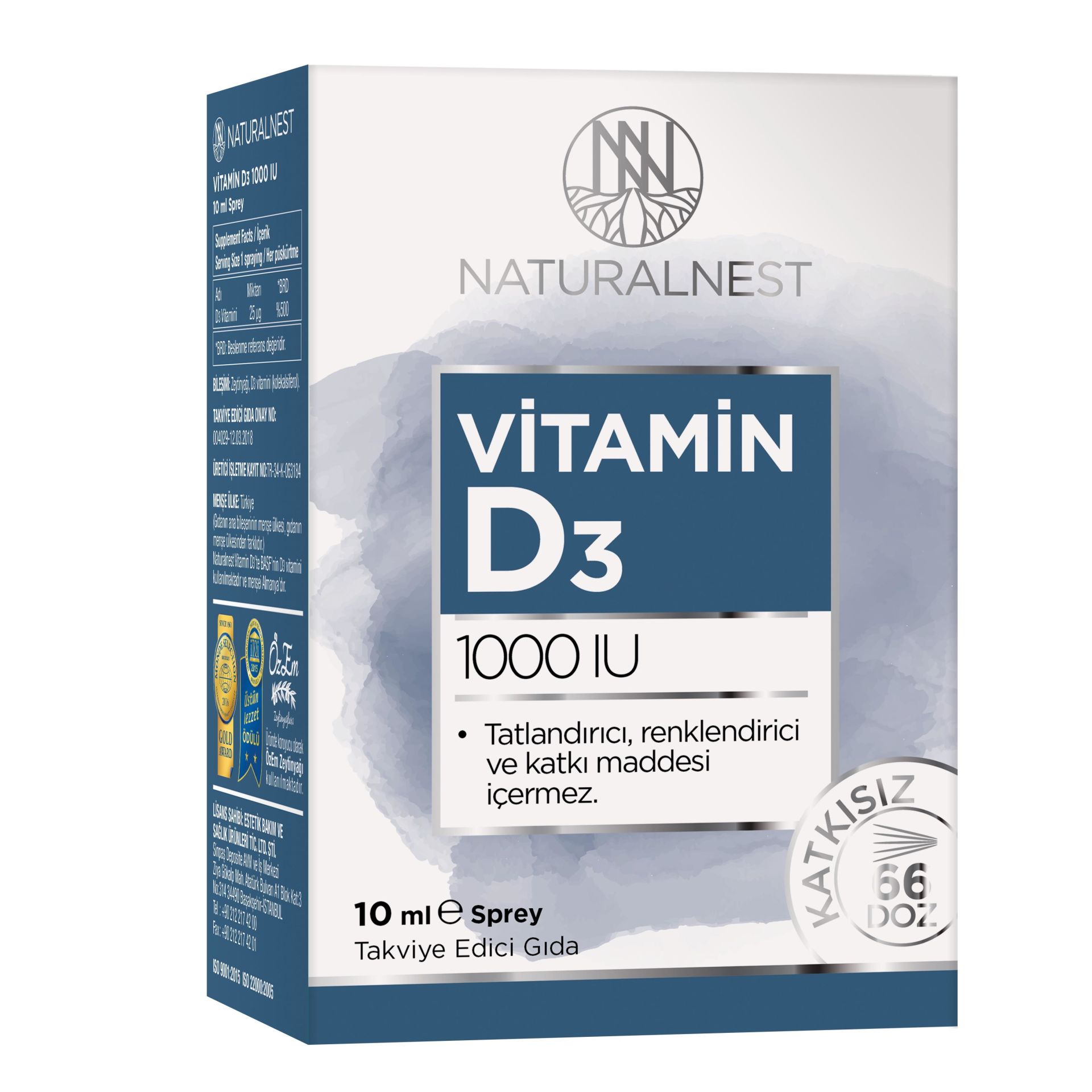 Naturalnest D3 1000 Iu 10 Ml