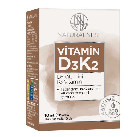 Naturalnest D3K2 Damla 10 Ml