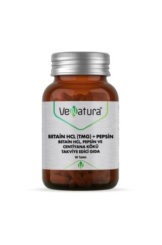 Venatura Betain Hcl (TMG) Pepsin Centiyana Kökü 90 Tablet