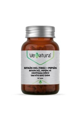 Venatura Betain Hcl (TMG) Pepsin Centiyana Kökü 90 Tablet