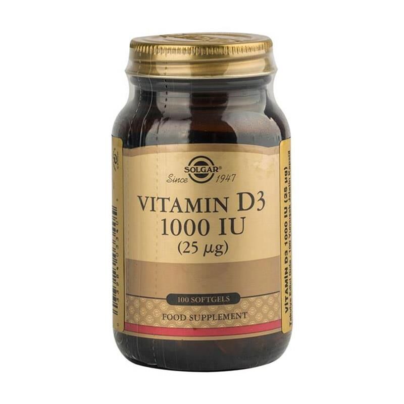 Solgar Vitamin D3 1000 Iu 100 Softgel