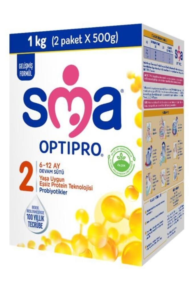 SMA 2 Optipro Probiyotik 6-12 Ay Bebek Sütü 1000 gr