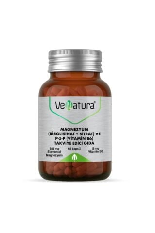 Venatura Magnezyum Bisglisinat+Sitrat+p5p+b6 60 Kapsül