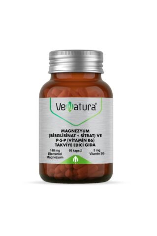 Venatura Magnezyum Bisglisinat+Sitrat+p5p+b6 60 Kapsül