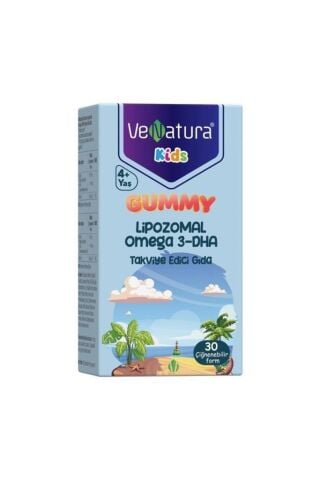 Venatura Gummy Kids Lipozomal Omega 3 DHA 30 Çiğneme Tableti