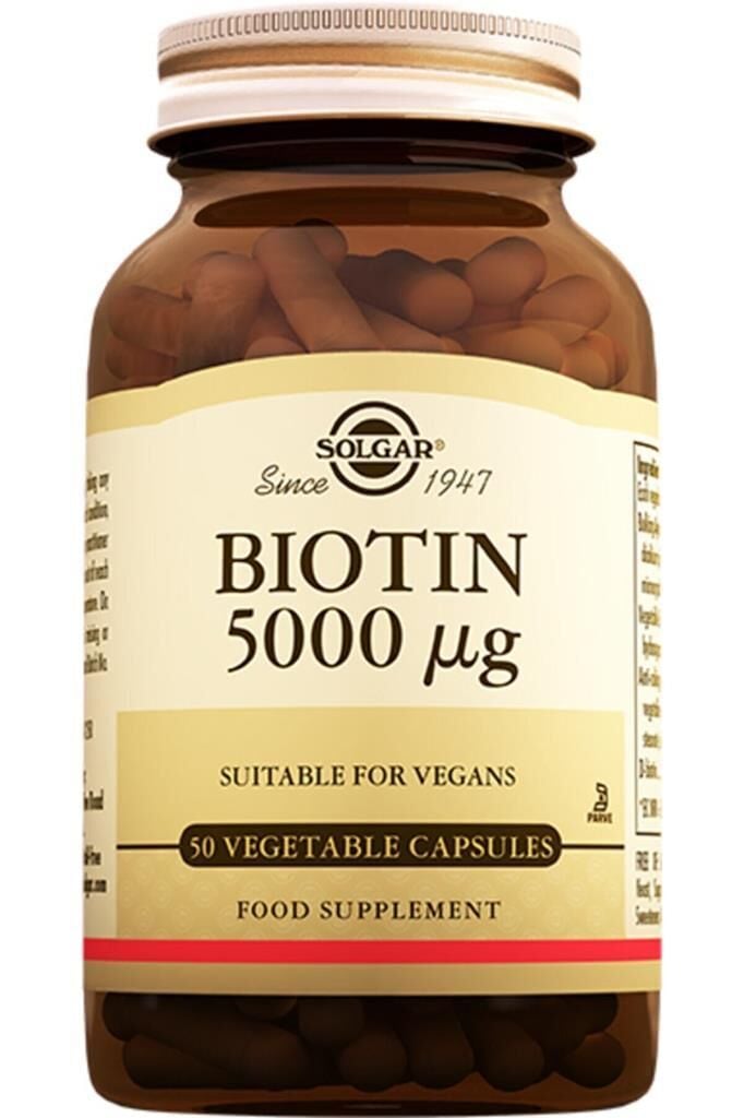 Solgar Biotin 5000 Mcg 50 Kapsül