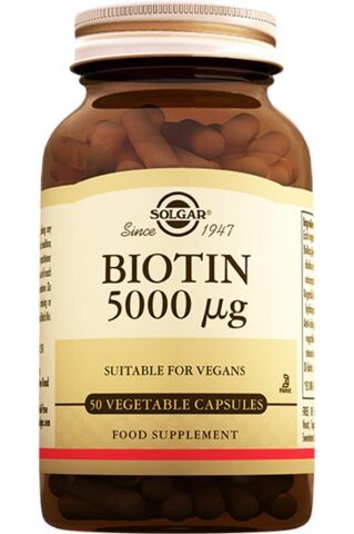 Solgar Biotin 5000 Mcg 50 Kapsül