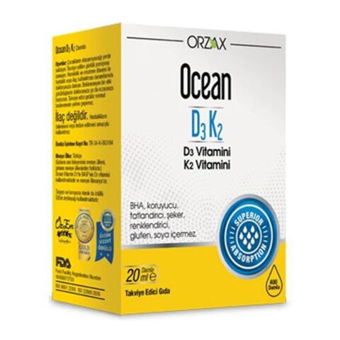 Ocean D3K2 Damla 20Ml