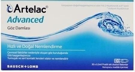 Bausch & Lomb Artelac Advanced Göz Damlası 0,5 Ml X 30 Adet