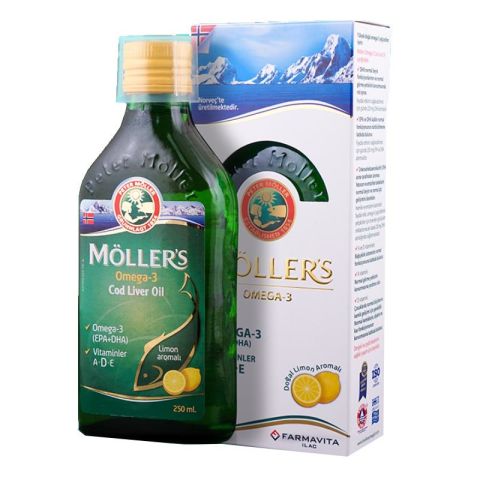 Möllers Limon Aromalı Balık Yağı Şurubu 250 Ml