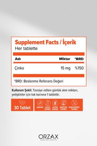 Ocean Picozinc Çinko Pikolinat 30 Tablet