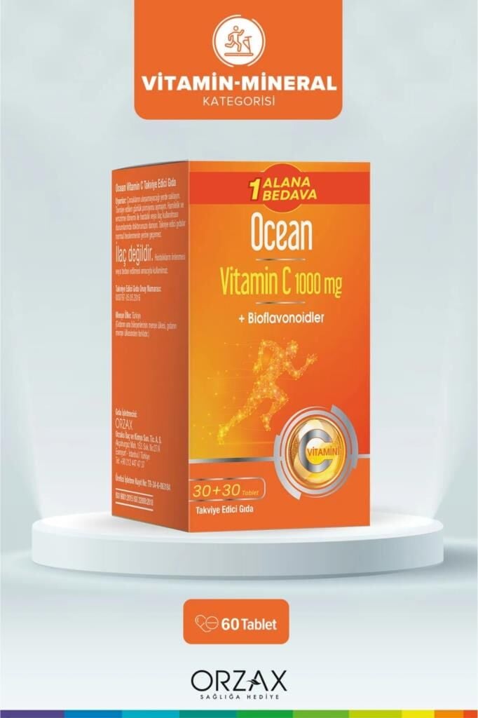 Ocean Vitamin C 1000 mg 30+30 Tablet (60 Tablet)