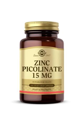 Solgar Zinc Picolinate 15 mg 100 Kapsül