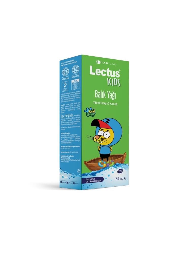 Lectus Kids Kral Şakir Omega Şurup Elma 150 Ml Lectus Kids Skt 2025