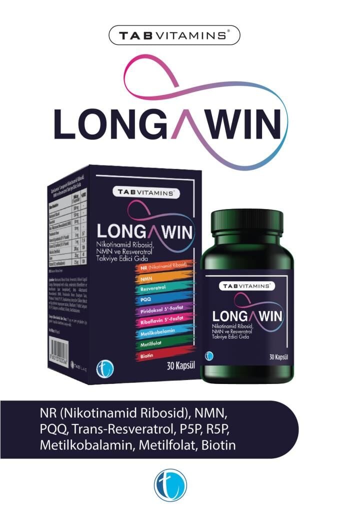 Longawin 30 Bitkisel Kapsül NR Nikotinamid Ribosid NMN Resveratrol PQQ
