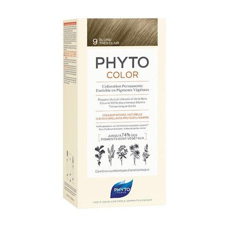 PhytoColor 9 - Açık Sarı (Bitkisel Saç Boyası) -