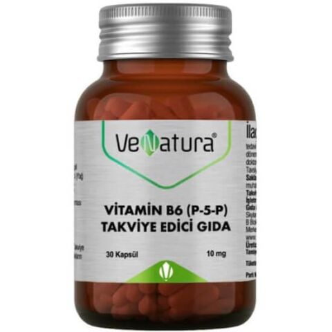 Venatura Vitamin B6 (P-5-P Piridoksal 5′-fosfat) 30 Kapsül