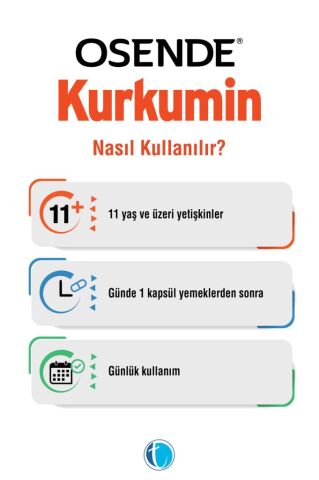Osende Kurkumin 30 Bitkisel Kapsül Theracurmin