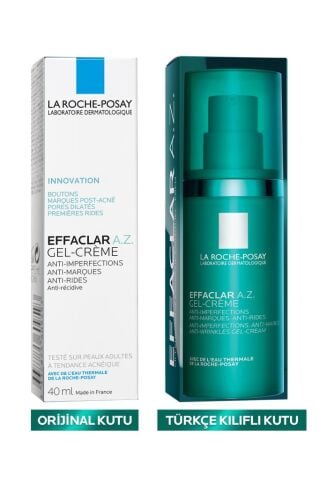 La Roche Posay Effaclar A.Z. %10 Azelaik Asit İçeren Sivilce & Sivilce İzi & Kırışıklık Karşıtı Jel Krem 40ml