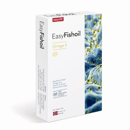 EasyFishoil Omega3 Yetişkin 30 Adet Çiğnenebilir Form