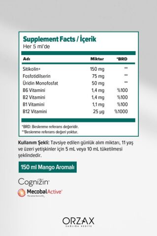 Ocean Cogniven Likit Sıvı 150 ML