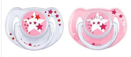 Avent İkili Emzik Night Time 6-18 Ay SCF176/24 Kız -