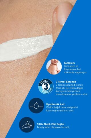 Cerave Spf50+ Güneş Korumalı Nemlendirici Yüz Kremi