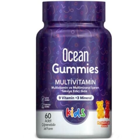 Ocean Gummies Multivitamin Kids 60 Adet Çiğnenebilir Jel