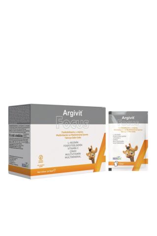 Argivit Focus L-Arjinin, Fosfotidilserin, Multivitamin ve Multimineral 30 Saşe