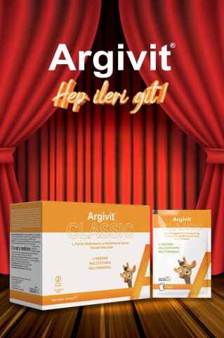 Argivit Classic 30'lu Şase, L-Arjinin, Multivitamin ve Multimineral İçeren Takviye Edici Gıda
