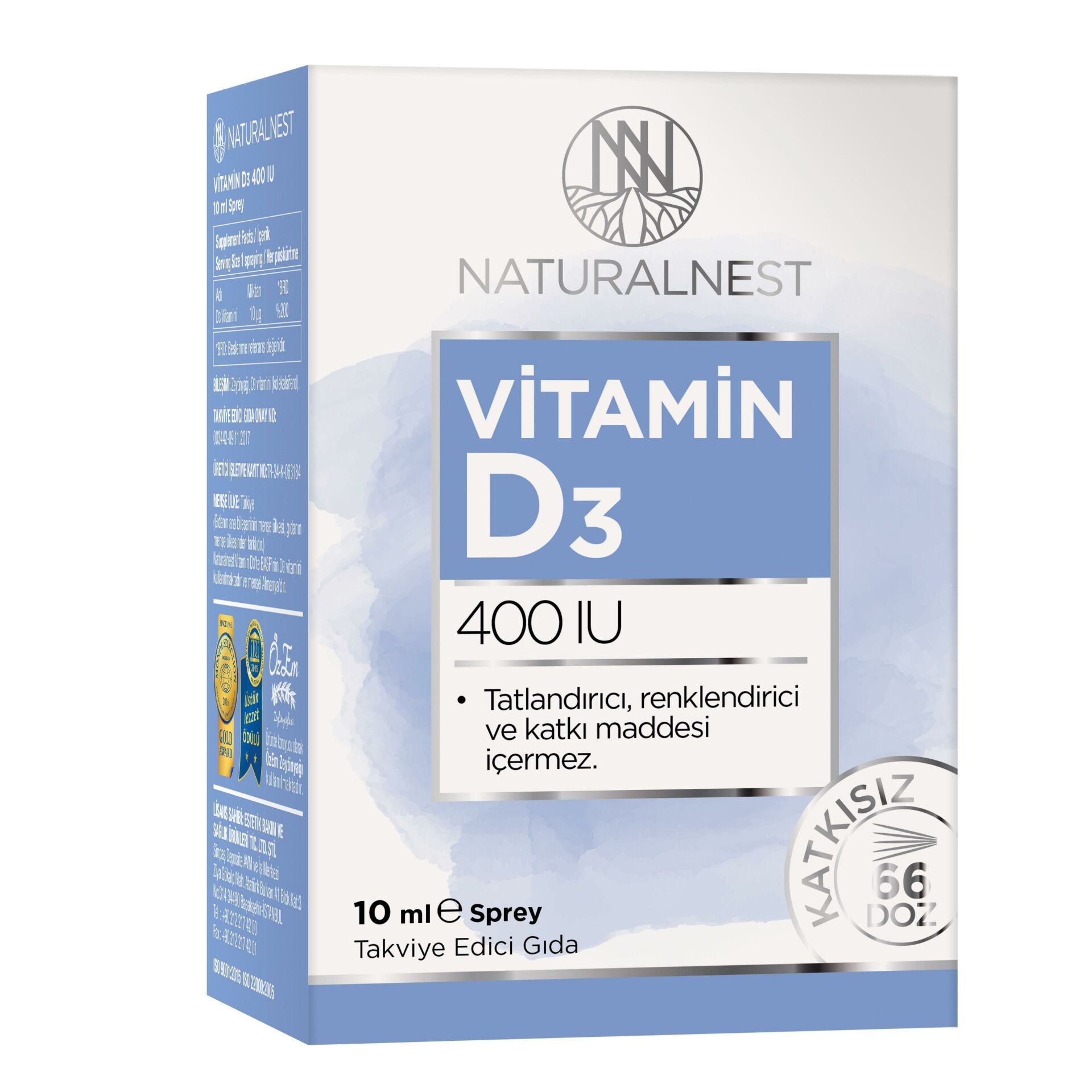 Naturalnest D3 400 Iu 10 Ml