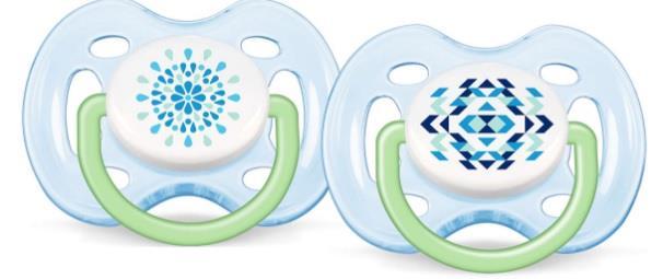 Philips Avent İkili Emzik Fashion FreeFlow 0-6 Ay SCF180/23 Mavi