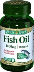 Nature's Bounty Fish Oil Omega-3 1000 mg 50 Softjel