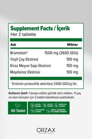 Ocean Bromelain Complex 60 Tablet