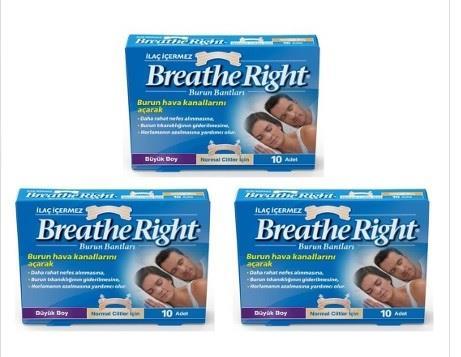 Breathe Right Burun Bandı Büyük Boy 3 Adet