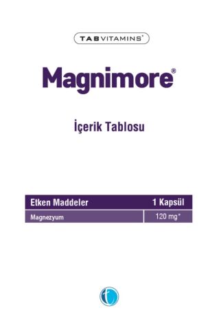 Magnimore Magnezyum Bisglisinat 60 Bitkisel Kapsül 120 mg