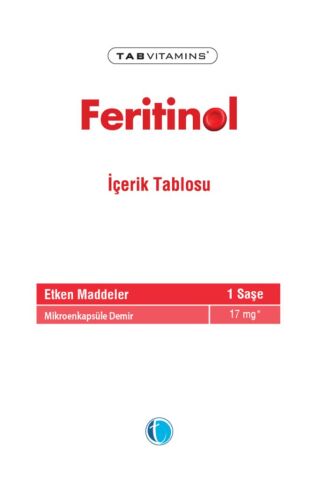 Tabvitamins Feritinol 30 Saşe