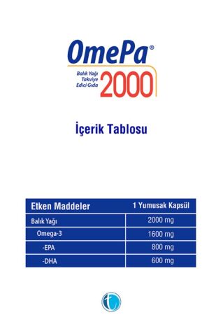 Omepa 2000 30 Yumuşak Kapsül