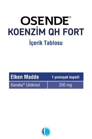 Osende Koenzim Qh Fort 30 Yumuşak Kapsül