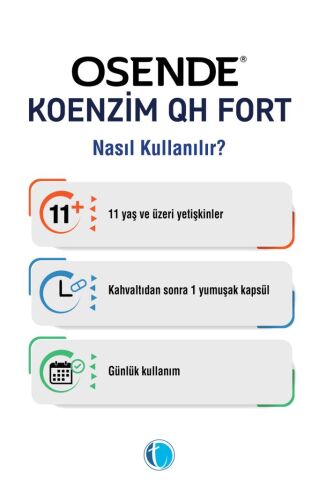 Osende Koenzim Qh Fort 30 Yumuşak Kapsül