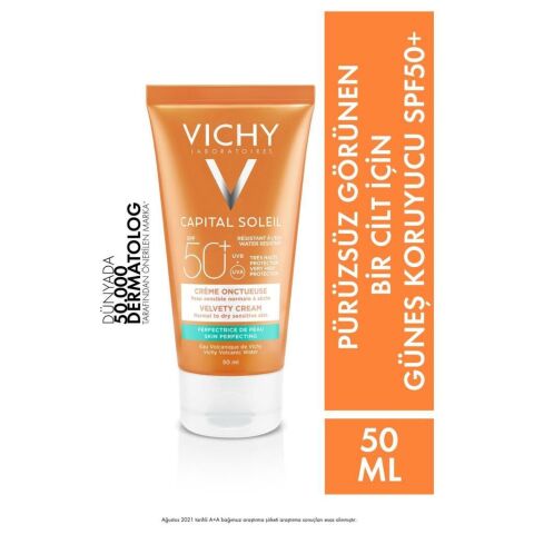 Vichy Capital Soleil Spf50+ Velvety Güneş Kremi 50 ml