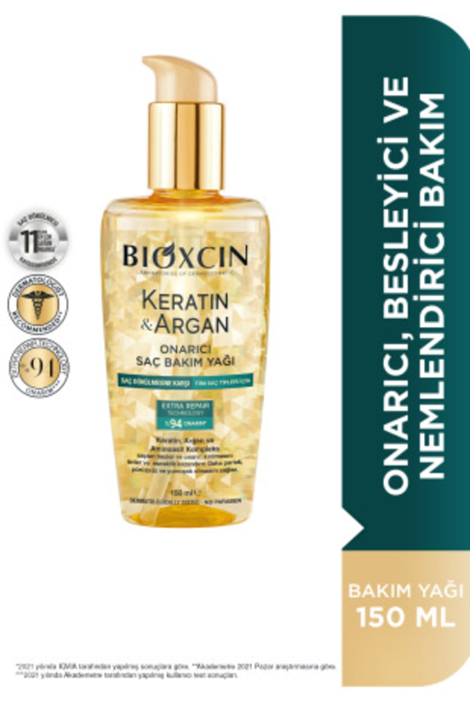 Bioxcin Keratin & Argan Onarıcı Saç Bakım Yağı 150 Ml