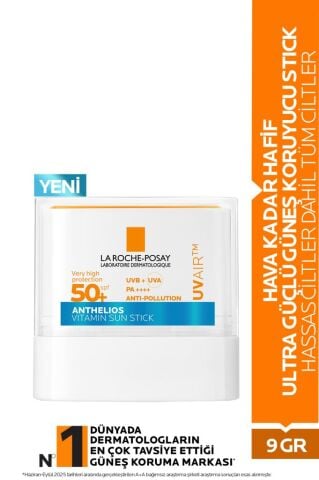 La Roche Posay Anthelios UV Air SPF50+ Ultra Güçlü Stick Güneş Koruyucu 10 ml/ 9gr