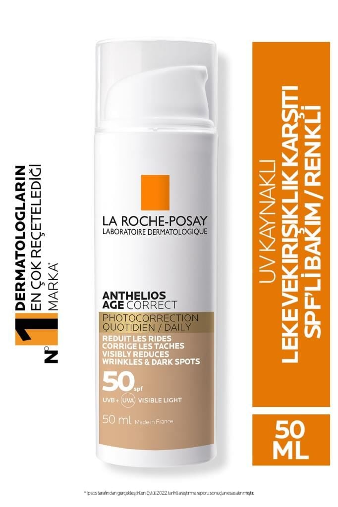 La Roche Posay Anthelios Age Correct Leke Ve Kırışıklık Karşıtı Renkli Krem Spf50