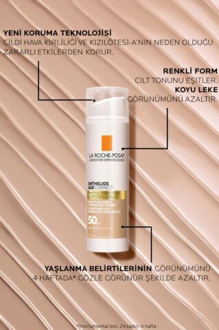 La Roche Posay Anthelios Age Correct Leke Ve Kırışıklık Karşıtı Renkli Krem Spf50