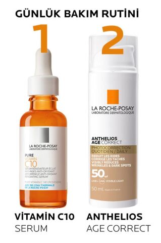 La Roche Posay Anthelios Age Correct Leke Ve Kırışıklık Karşıtı Renkli Krem Spf50